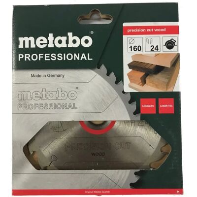 Metabo Kreissägeblatt - Präzisionsschnitt Holz - Profi - 160mm Metabo Kreissägeblatt - Präzisionsschnitt Holz - Profi - 160mm