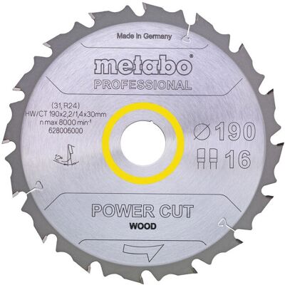 Metabo Kreissägeblatt - 19cm - Profi/Klassisch Metabo Kreissägeblatt - 19cm - Profi/Klassisch