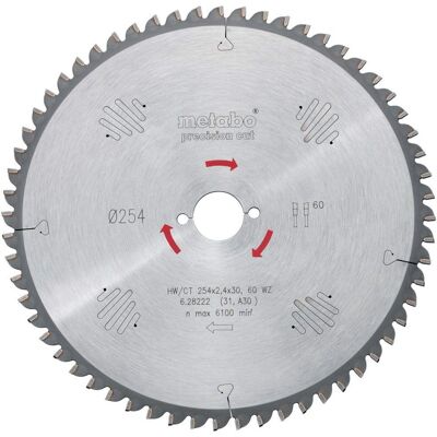 Metabo Kreissägeblatt - Präzisionsschnitt Holz - Profi - 190x20mm Z48 Metabo Kreissägeblatt - Präzisionsschnitt Holz - Profi - 190x20mm Z48