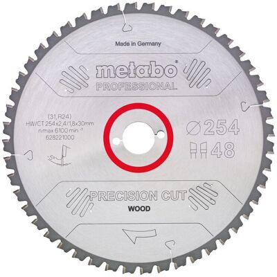 Metabo Sirkelsagblad - Presisjonskutt Tre - 300mm, 48 tenner Metabo Sirkelsagblad - Presisjonskutt Tre - 300mm, 48 tenner