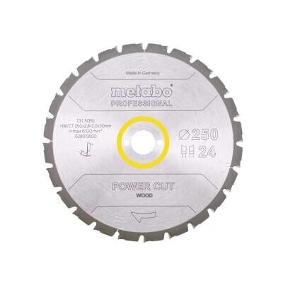 Metabo 628013000 Kreissägeblatt - 25 cm - Bauholz - Professionell Metabo 628013000 Kreissägeblatt - 25 cm - Bauholz - Professionell