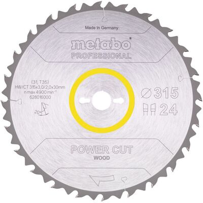 Metabo 628016000 Kreissägeblatt - 31,5cm - Professionell Metabo 628016000 Kreissägeblatt - 31,5cm - Professionell