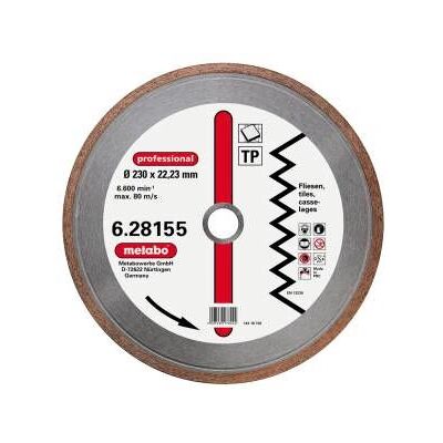 Metabo 628155000 Kreissägeblatt - Diamant, 23 cm, Profi Metabo 628155000 Kreissägeblatt - Diamant, 23 cm, Profi