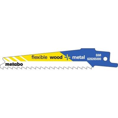 Metabo 628265000 Bimetall Säbelsägeblätter - Flexibel Metabo 628265000 Bimetall Säbelsägeblätter - Flexibel