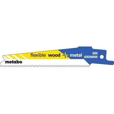 Metabo 628266000 Bimetall Säbelsägeblätter - 5 Stück Metabo 628266000 Bimetall Säbelsägeblätter - 5 Stück