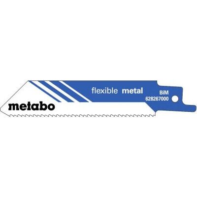 Metabo 628267000 Bimetall Säbelsägeblätter - Flexibles Metall - 5 Stück Metabo 628267000 Bimetall Säbelsägeblätter - Flexibles Metall - 5 Stück
