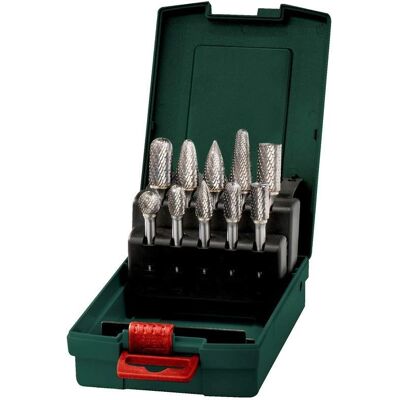 Metabo Modell 628404000 - 6mm Hartmetall-Fräser-Set - 10-teilig Metabo Modell 628404000 - 6mm Hartmetall-Fräser-Set - 10-teilig