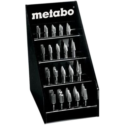 Metabo Hartmetall-Fräser-Set - 40 Teile für Holz und Metall Metabo Hartmetall-Fräser-Set - 40 Teile für Holz und Metall