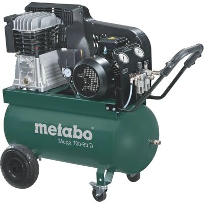 Metabo Mega 700-90 D Kompressor - 90L, 4kW/5.5HP, 450 L/min Metabo Mega 700-90 D Kompressor - 90L, 4kW/5.5HP, 450 L/min