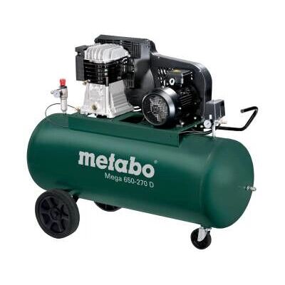 Metabo MEGA 650-270 D Luftkompressor - 11 Bar, 270L, 4kW Metabo MEGA 650-270 D Luftkompressor - 11 Bar, 270L, 4kW