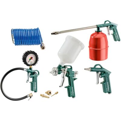 Metabo LPZ 7 Druckluftzubehörset - Vielseitige Werkzeuge für Aufpumpen und Malen Metabo LPZ 7 Druckluftzubehörset - Vielseitige Werkzeuge für Aufpumpen und Malen