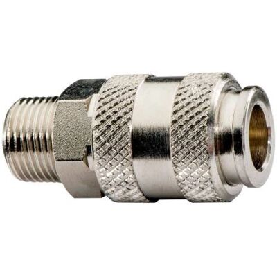 Metabo Luftkobling i nikkel messing - 628702000 - Hurtigkobling, 1/2" Metabo Luftkobling i nikkel messing - 628702000 - Hurtigkobling, 1/2"