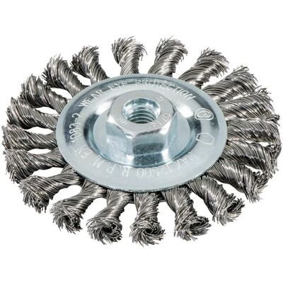Metabo Stahlbürste - 125mm, M14, geflochtenes Stahl, Schwerlast Metabo Stahlbürste - 125mm, M14, geflochtenes Stahl, Schwerlast