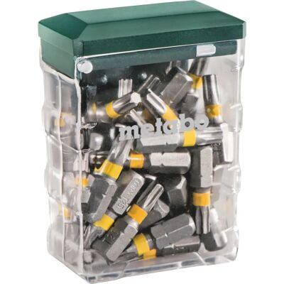 Metabo pontas de chave de fenda T25 - 25 peças - aço cromo-vanádio Metabo pontas de chave de fenda T25 - 25 peças - aço cromo-vanádio