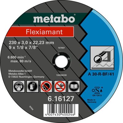 Metabo 616310000 Winkelschleifer-Zubehör - Trennscheibe Metabo 616310000 Winkelschleifer-Zubehör - Trennscheibe