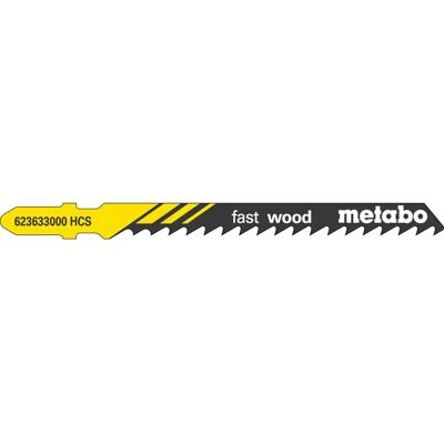Lames de scie sauteuse Metabo 623633000 Acier haute teneur en carbone - 5 pièces Lames de scie sauteuse Metabo 623633000 Acier haute teneur en carbone - 5 pièces