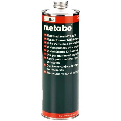 Metabo Hekkeskjærolje - 1L biologisk nedbrytbar vedlikeholdsolje Metabo Hekkeskjærolje - 1L biologisk nedbrytbar vedlikeholdsolje
