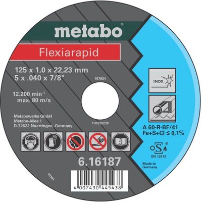 Metabo Modell 616187000 - Edelstahl- und Metallsägeblatt - 125mm Metabo Modell 616187000 - Edelstahl- und Metallsägeblatt - 125mm