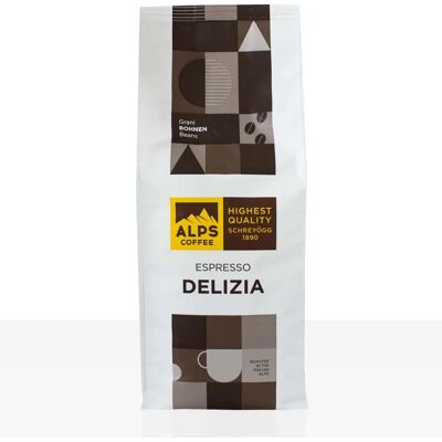 Alps Coffee Delizia - Arabica & Robusta - 1kg Koffiebonen Alps Coffee Delizia - Arabica & Robusta - 1kg Koffiebonen