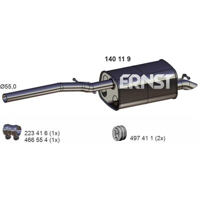 ERNST 140119 Suppresor zgomot - VW Caddy ERNST 140119 Suppresor zgomot - VW Caddy
