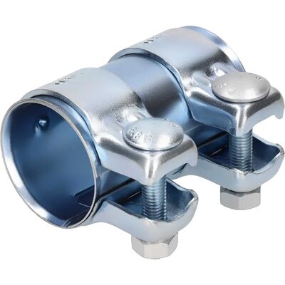 Ernst Car Exhaust Connector - 50mm Diameter, 95mm Length, Double Clamp - Universal Fit Ernst Car Exhaust Connector - 50mm Diameter, 95mm Length, Double Clamp - Universal Fit