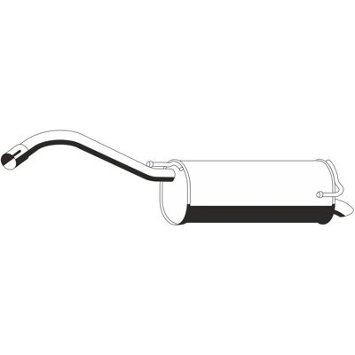 ERNST 695039 Rear Exhaust Silencer - Nissan Micra III, Note ERNST 695039 Rear Exhaust Silencer - Nissan Micra III, Note