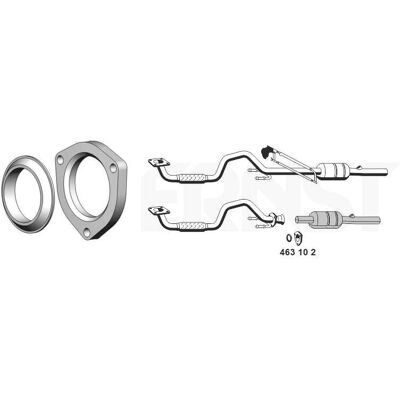 Catalizator Golf 4 VW - Euro 3/Euro 4 Catalizator Golf 4 VW - Euro 3/Euro 4