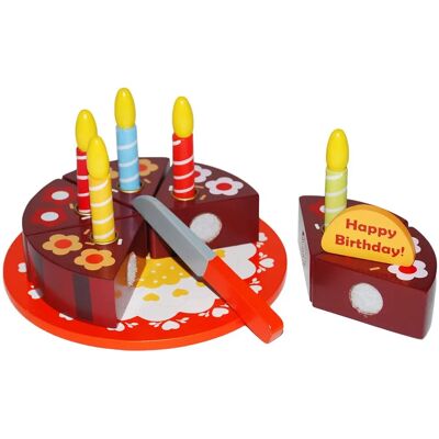 Tanner 0989.7 Houten Verjaardags Taart Speelgoed Tanner 0989.7 Houten Verjaardags Taart Speelgoed