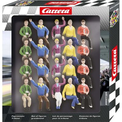 Carrera Marchio 21129 - Set di 20 spettatori in scala 1:32 - Scenario realistico Carrera Marchio 21129 - Set di 20 spettatori in scala 1:32 - Scenario realistico