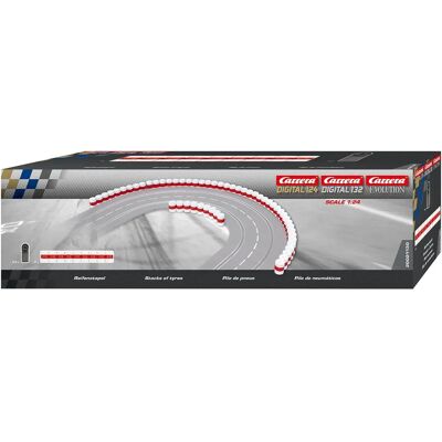 Carrera Slot Auto Reifenwand - Zubehör für Slot-Rennen - CA21130 Carrera Slot Auto Reifenwand - Zubehör für Slot-Rennen - CA21130