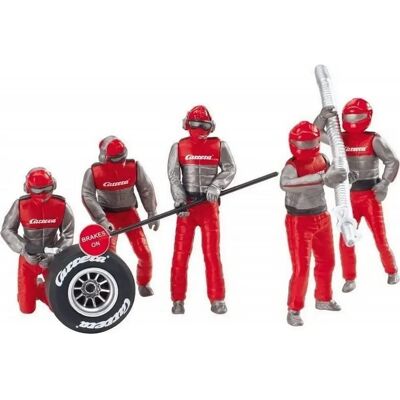 Figurine meccaniche Carrera Crew rosse - Accessori per piste Figurine meccaniche Carrera Crew rosse - Accessori per piste