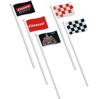Carrera Märke Modell Flaggor - 10 st - leksaksfordonstillbehör Carrera Märke Modell Flaggor - 10 st - leksaksfordonstillbehör