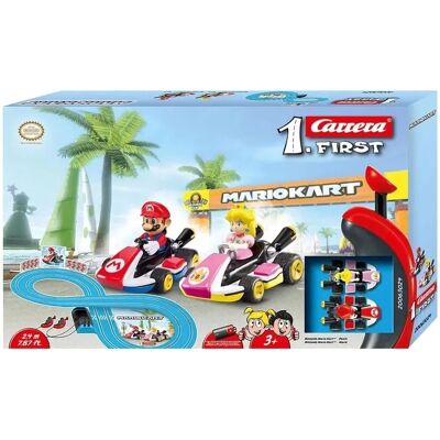 Nintendo Mario Kart Autorennbahn - 2,4 m, 2 Autos, Batteriebetrieb Nintendo Mario Kart Autorennbahn - 2,4 m, 2 Autos, Batteriebetrieb