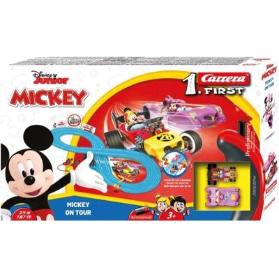 Mickey Mouse závodní dráha - 2,4 m s auty a ovladači Mickey Mouse závodní dráha - 2,4 m s auty a ovladači