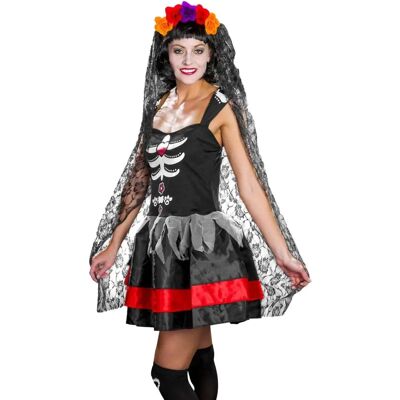 Metamorph - Dia de los Muertos Headpiece - Vielfarbige Blumen Metamorph - Dia de los Muertos Headpiece - Vielfarbige Blumen