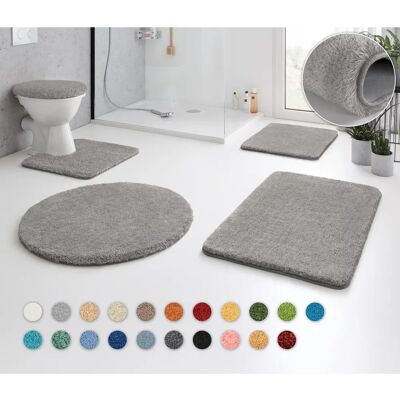 KLEINE WOLKE RELAX Badematten-Set - Grau Rechteckig & Rund KLEINE WOLKE RELAX Badematten-Set - Grau Rechteckig & Rund