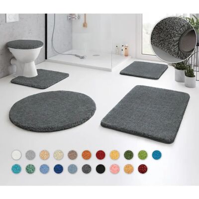 KLEINE WOLKE Relax Badematten Set - Rutschfest, 3-teilig, Grau KLEINE WOLKE Relax Badematten Set - Rutschfest, 3-teilig, Grau