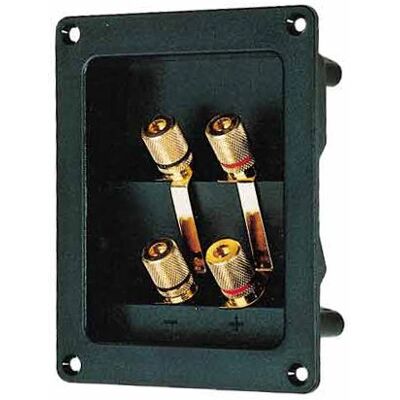 Terminal de altavoz Visaton BT 95/75 - Oro, 95x75mm Terminal de altavoz Visaton BT 95/75 - Oro, 95x75mm