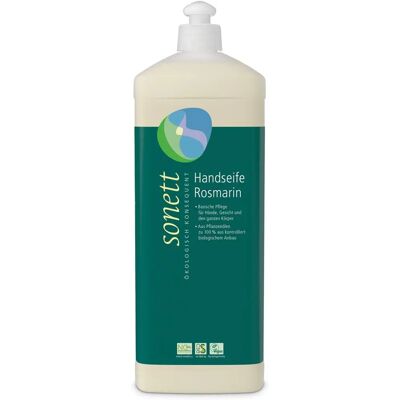 Sonett Bio-Rosmarin Flüssigseife 1L - Flüssigseife Sonett Bio-Rosmarin Flüssigseife 1L - Flüssigseife