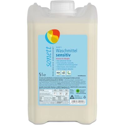 Sonett Öko-Waschmittel - Neutral 5L - Sensitiv & Umweltfreundlich Sonett Öko-Waschmittel - Neutral 5L - Sensitiv & Umweltfreundlich