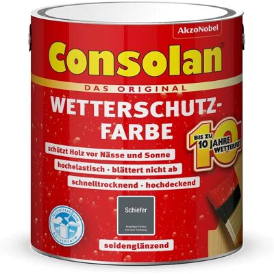 Hammerite - Pintura protección contra la intemperie pizarra 2,5 L Hammerite - Pintura protección contra la intemperie pizarra 2,5 L