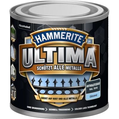 HAMMERITE - ULTIMA - Anthrazit 7016 - 250 ml - Metallschutzlack HAMMERITE - ULTIMA - Anthrazit 7016 - 250 ml - Metallschutzlack