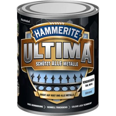 HAMMERITE ULTIMA Metallschutzlack - Verkehrsweiß, 750ml HAMMERITE ULTIMA Metallschutzlack - Verkehrsweiß, 750ml