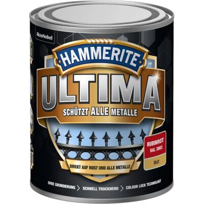 HAMMERITE - ULTIMA - Rubinrot (RAL 3003) - Matt - Metal protection paint HAMMERITE - ULTIMA - Rubinrot (RAL 3003) - Matt - Metal protection paint