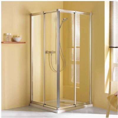 Breuer Fara Diagonaleinstieg - 80-90cm x 70-80cm - Kunststofglas parel - Douchecabine Breuer Fara Diagonaleinstieg - 80-90cm x 70-80cm - Kunststofglas parel - Douchecabine