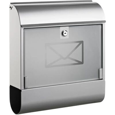 Alco 8608 Silber Briefkasten mit Zeitungsfach - Briefkasten Alco 8608 Silber Briefkasten mit Zeitungsfach - Briefkasten