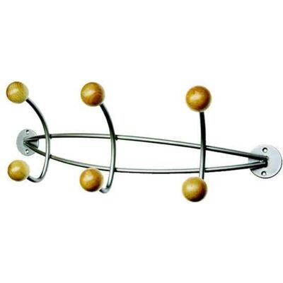 Alco Wandgarderobe - Satinierte Silber - 3 Haken Alco Wandgarderobe - Satinierte Silber - 3 Haken