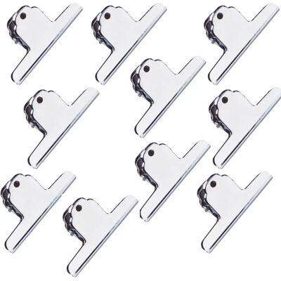 Pinze ALCO - 7,5 cm - Argento - Confezione da 10 Pinze ALCO - 7,5 cm - Argento - Confezione da 10