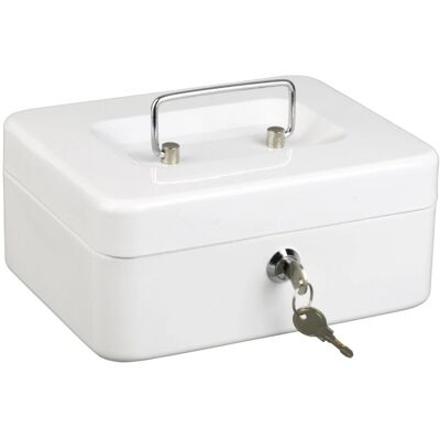 Alco 841-10 White Steel Cash Box - Money Box Alco 841-10 White Steel Cash Box - Money Box