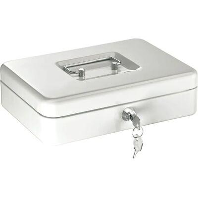 Alco Boîte à monnaie en acier avec serrure - 250x170x75mm - Caisse - Publicité Alco Boîte à monnaie en acier avec serrure - 250x170x75mm - Caisse - Publicité